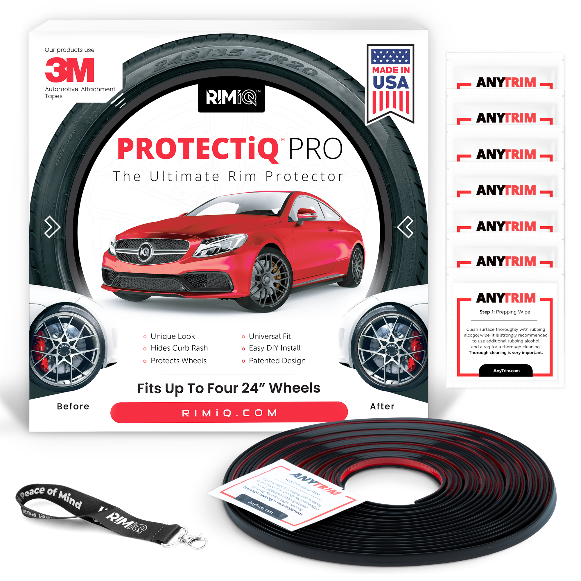 Roro Rims Protection Black Rim Protector