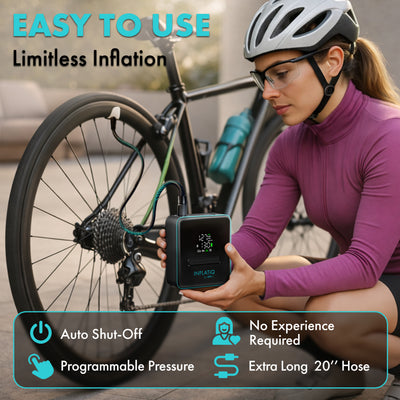 INFLATiQ® by RIMiQ® Portable Tire Inflator - Powerful, Award-Winning QwikFlow® Technology
