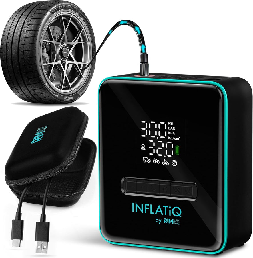 25x SEMA INFLATiQ® by RIMiQ® Portable Tire Inflator - Powerful, Award-Winning QwikFlow® Technology (Copy)