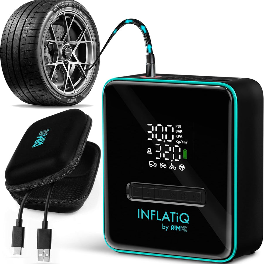 25x SEMA INFLATiQ® by RIMiQ® Portable Tire Inflator - Powerful, Award-Winning QwikFlow® Technology (Copy)