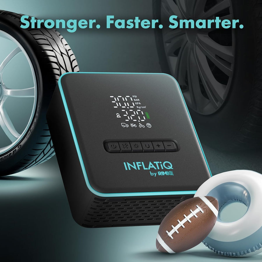 25x SEMA INFLATiQ® by RIMiQ® Portable Tire Inflator - Powerful, Award-Winning QwikFlow® Technology (Copy)