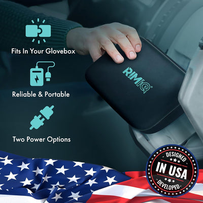 INFLATiQ® by RIMiQ® Portable Tire Inflator - Powerful, Award-Winning QwikFlow® Technology