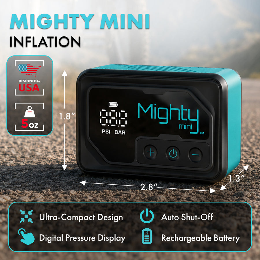Mighty Mini compact dimensions and rechargeable battery features